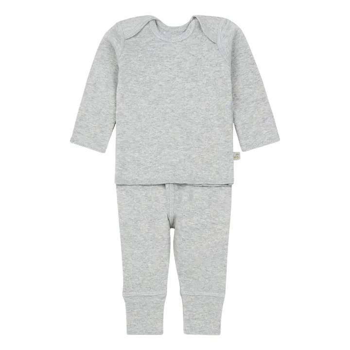 Bonpoint T-shirt + Legging Coton | Gris chiné