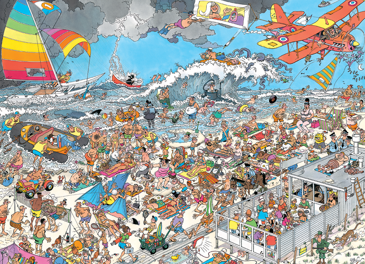Jan Van Haasteren - At the Beach (1000 brikker)