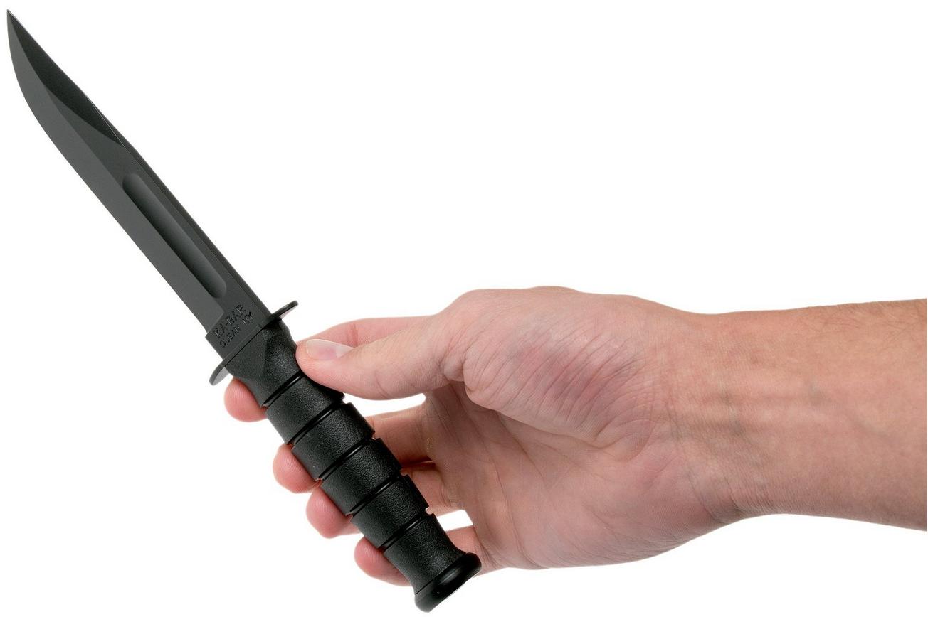 KA-BAR Short 1258, vaststaand mes, kunststof foedraal