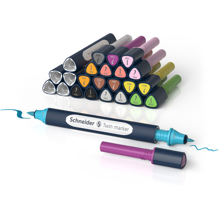 Schneider Paint-It 040 Twinmarker Set 2 (27teilig) Twinmarker