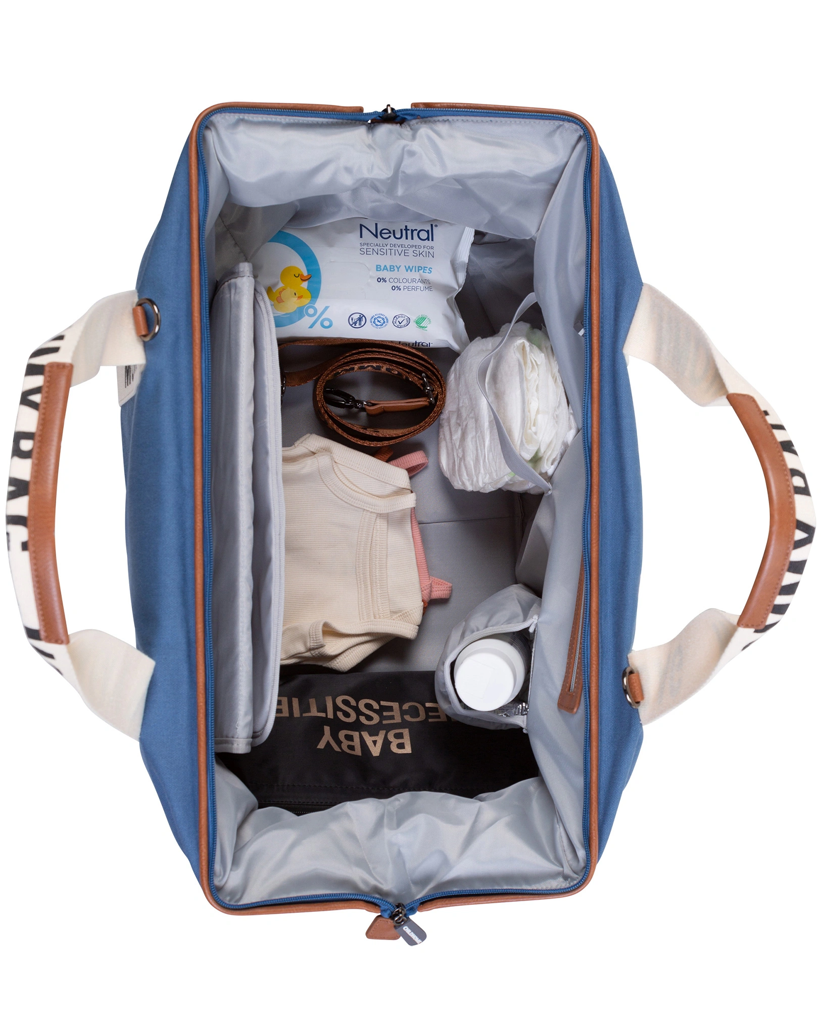 Canvas-Wickeltasche MOMMY BAG SIG (55x35x40) in indigo