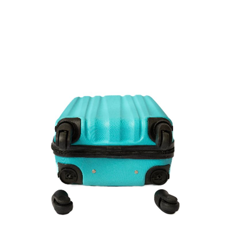 Lot de 4 valises rigides FG671 45, 55, 65 et 75 cm Turquoise