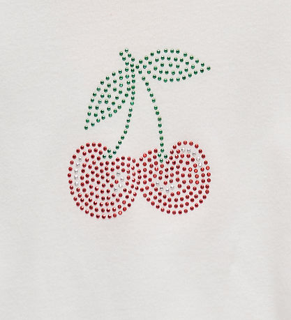Kids Only T-Shirt - KogKira - Cloud Tänzer/Cherry m. Glitzerstei