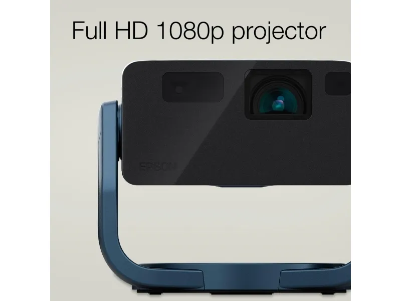 Epson EF-22N - 3LCD-projektor - bærbar - 1000 lumen (hvid) - 1000 lumen (farve) - Full HD (1920 x 1080) - 16:9 - 1080p - metalblå