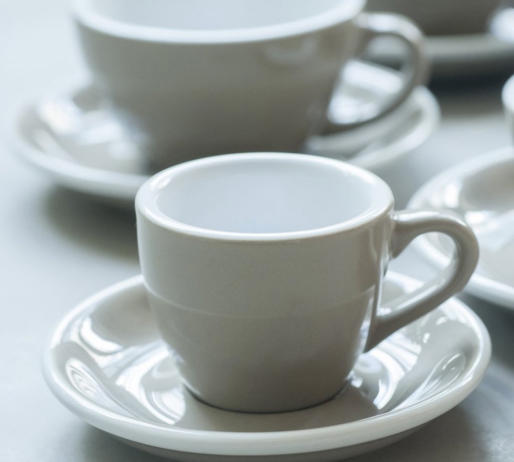 Tasses - LOVERAMICS - Cappuccino et sous-tasses rouge Egg 20 cl
