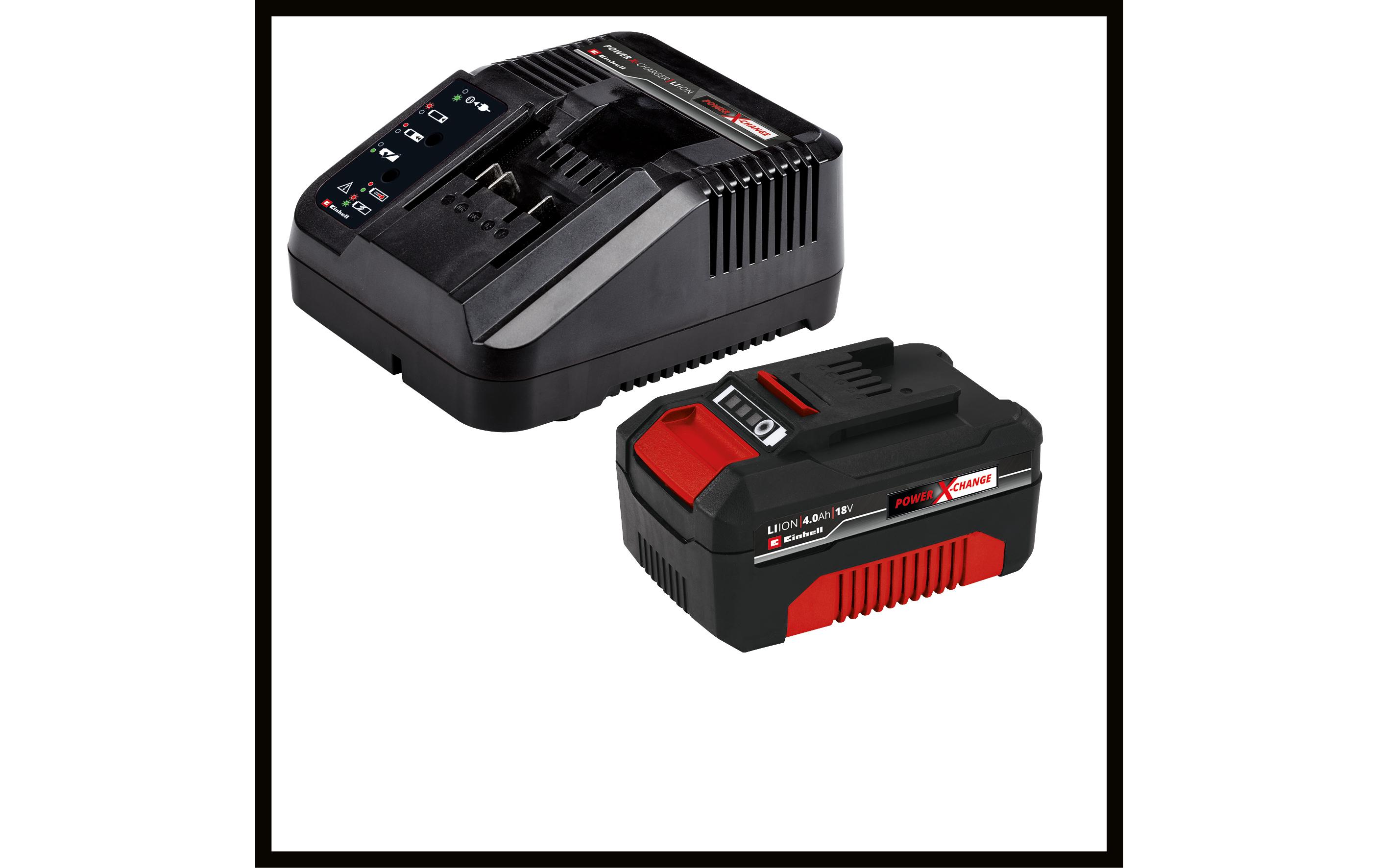 Akku-Gartengeräte-Set GE-CM 18/33 Li + GC-CT 18/24 Li P<br>Kit aus Rasenmäher, Rasentrimmer, Akku und Ladegerät