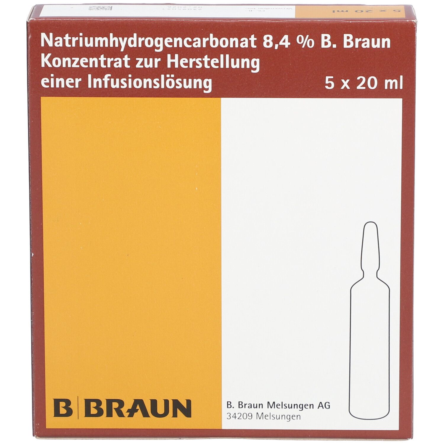 Natriumhydrogencarbonat 8,4% B.Braun Ampullen