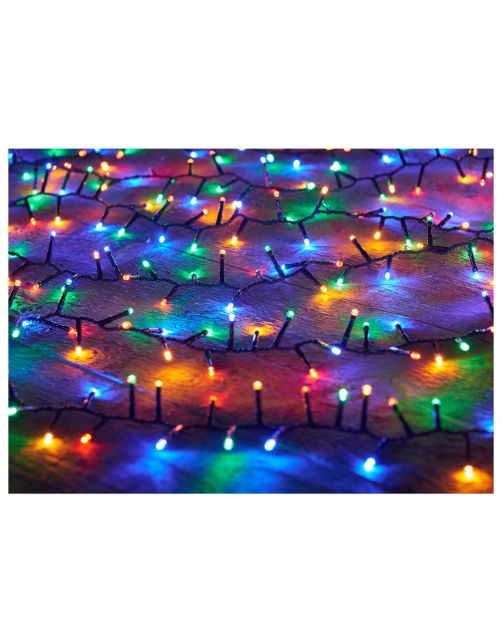 Anna's Collection Cluster Ivy Led - Kerstverlichting - 12 m Multi-Color 500 led 4m Aanloopsnoer