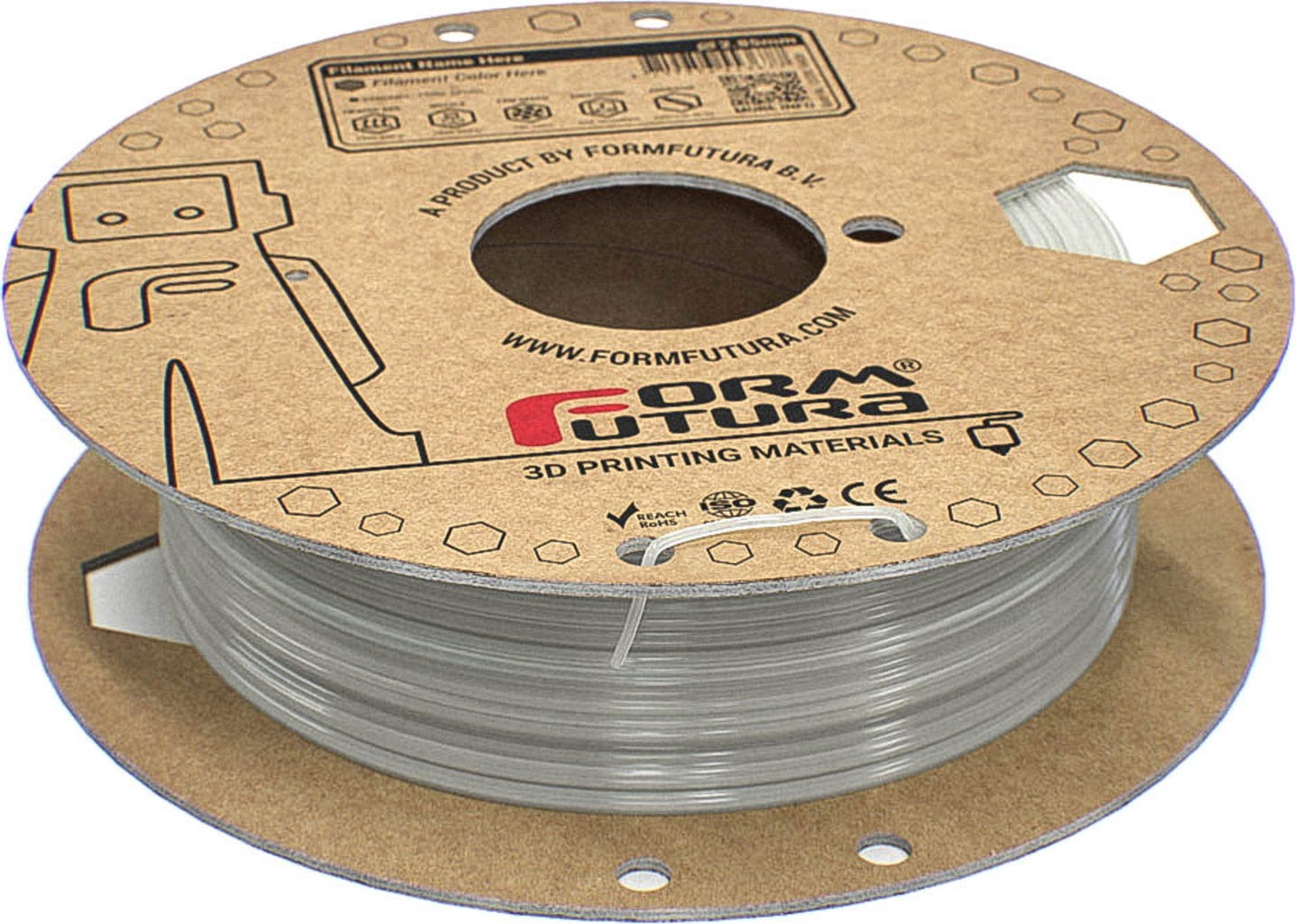 FormFutura  STYX PA6 Natural, 1,75 mm / 500 g    Nylonfilament mit geringem Verzug & hervorragender Schichthaftung