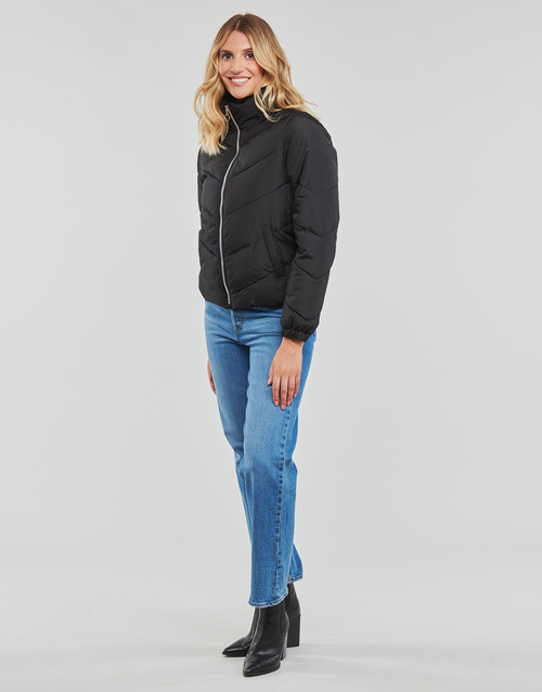JDY - JDYFINNO SHORT PADDED JACKET OTW HAB - Noir