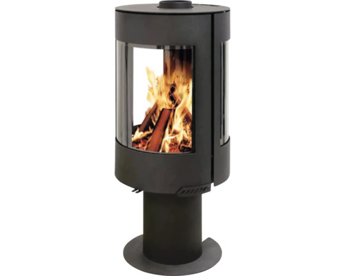 Frankrijk Turbo Serena 8 stalen zwarte houtkachel, 8 kW