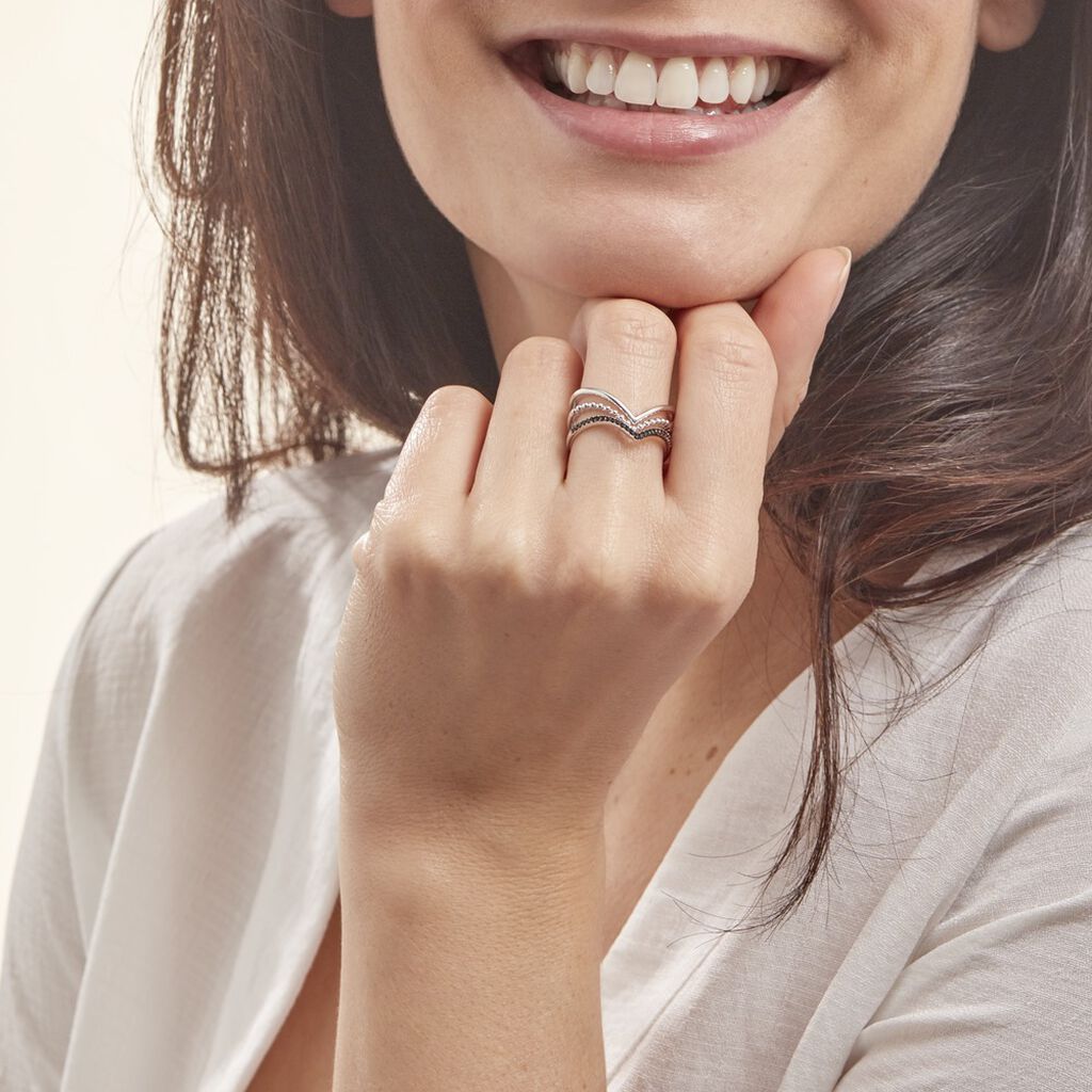 Bague Irina Argent Blanc Oxyde De Zirconium