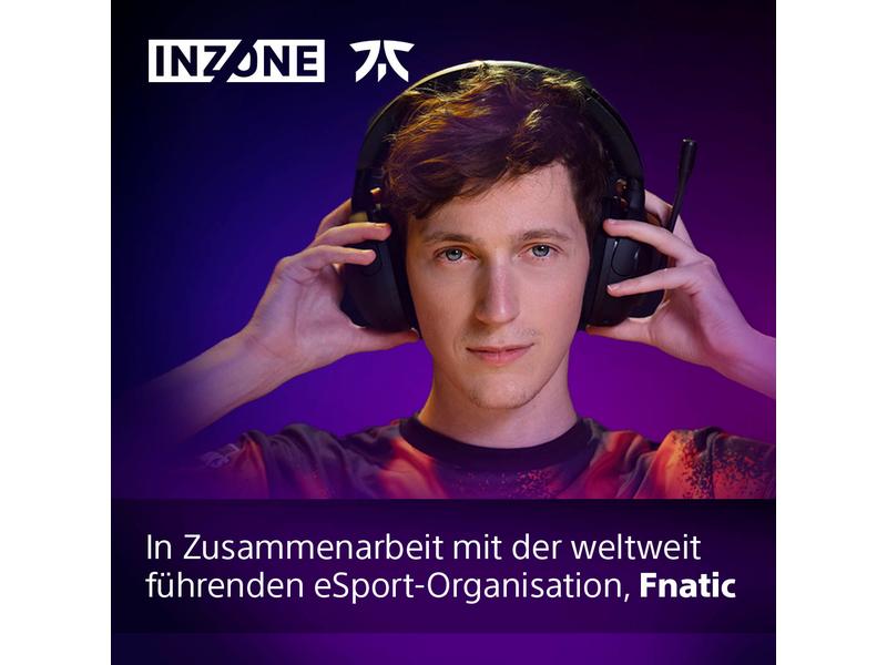 Sony Headset INZONE H5 Schwarz Leichtes, weiches und kabelloses Gaming-Headset