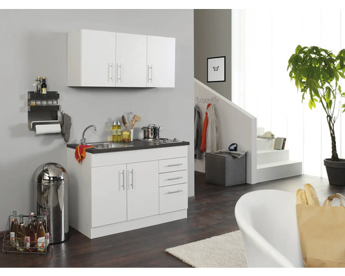 Held Furniture Minikeuken met apparatuur Toronto 120 cm wit mat gedemonteerd 978.6513