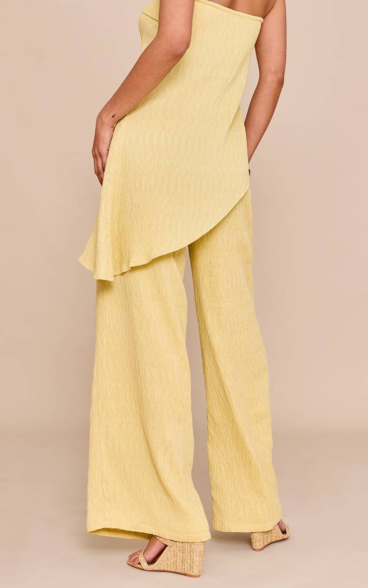 Citron Ensemble Pantalon Large Texturé Coordonné
