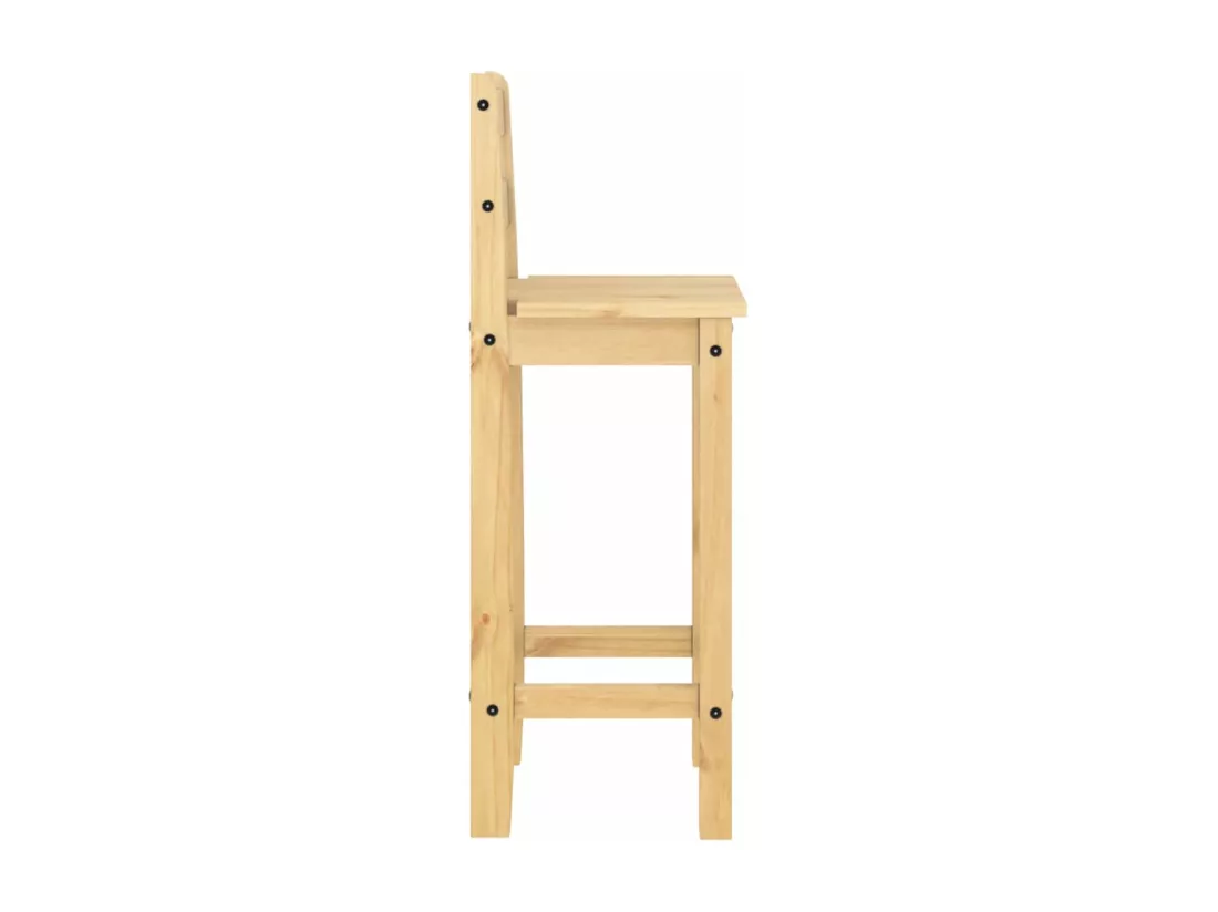 Ensemble de bar 3 pcs Bois de pin massif