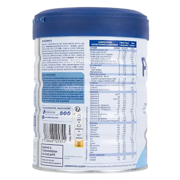 Physiolac Growth 3ª Fase 800g