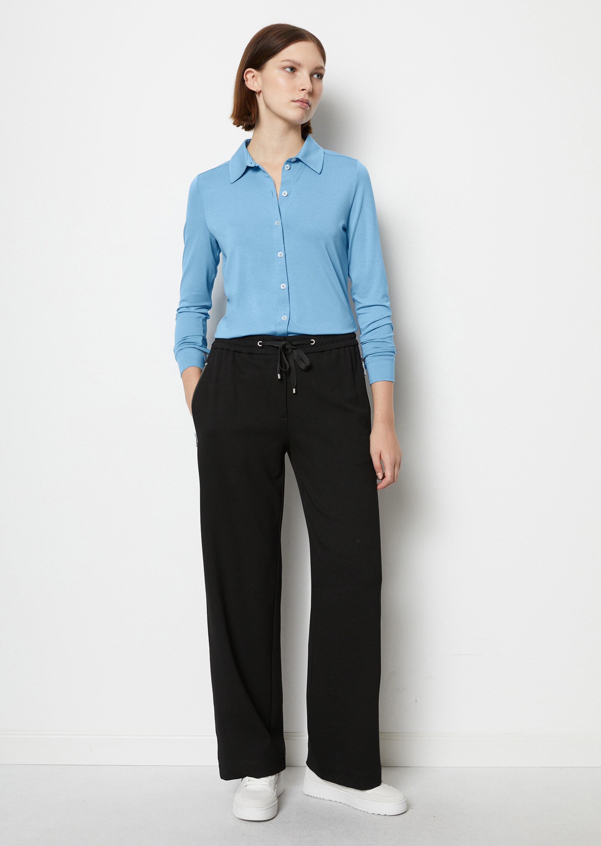 Jersey-Bluse regularaus LENZING™ ECOVERO™