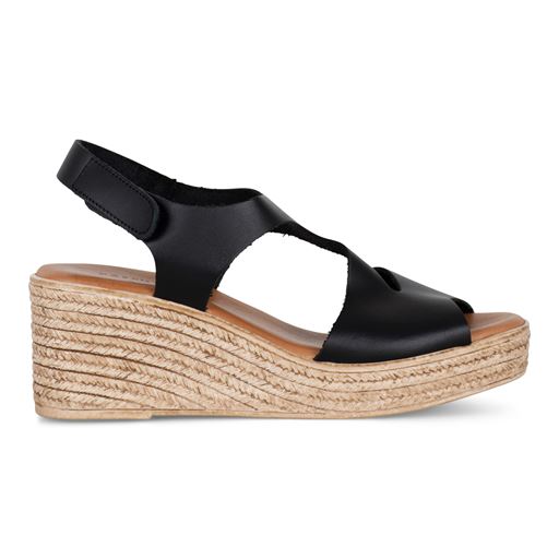 Nordstrand Wedges Low Sandaler, Sort, 42
