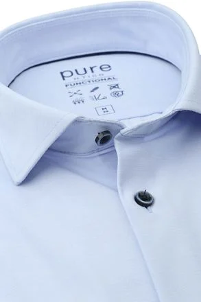 Pure Shirt Melange Light Blue 4067-21120-100 kopen