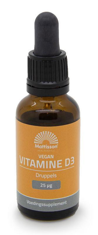 Mattisson Vitamine D3 25mcg vegan 25ml