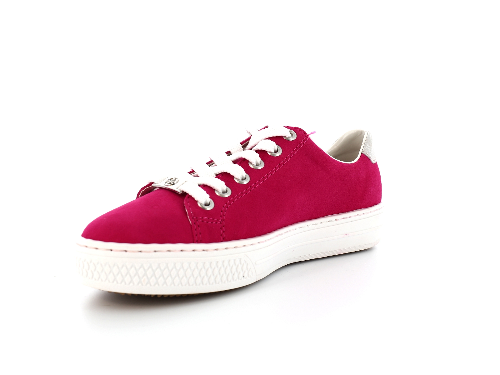 Rieker-L59L1 Matières combinées Fushia