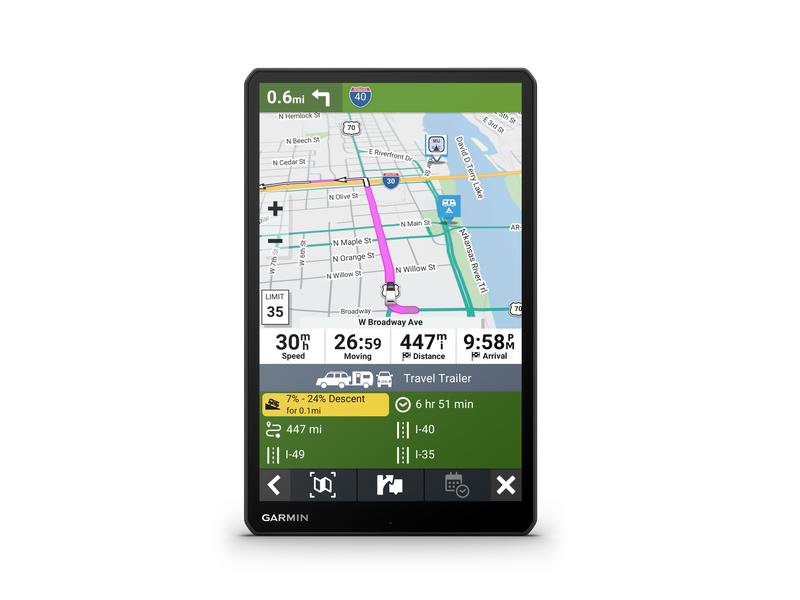 GARMIN Navigationsgerät Camper 1095 MT-S Camper-Navi mit 10.1-Zoll-Display