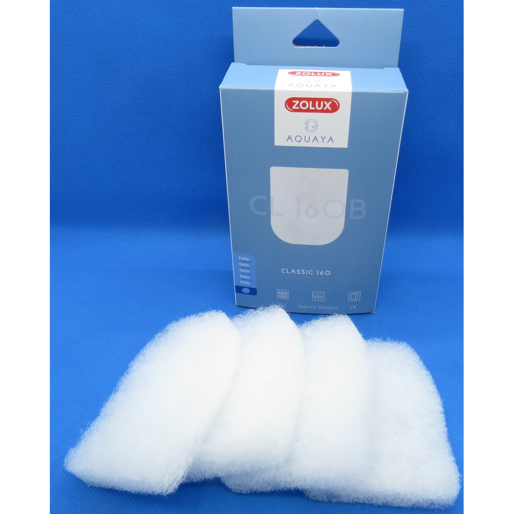 Filtre perlon cl 160 b x 4 . Pour pompe classic 160. Pour aquarium.