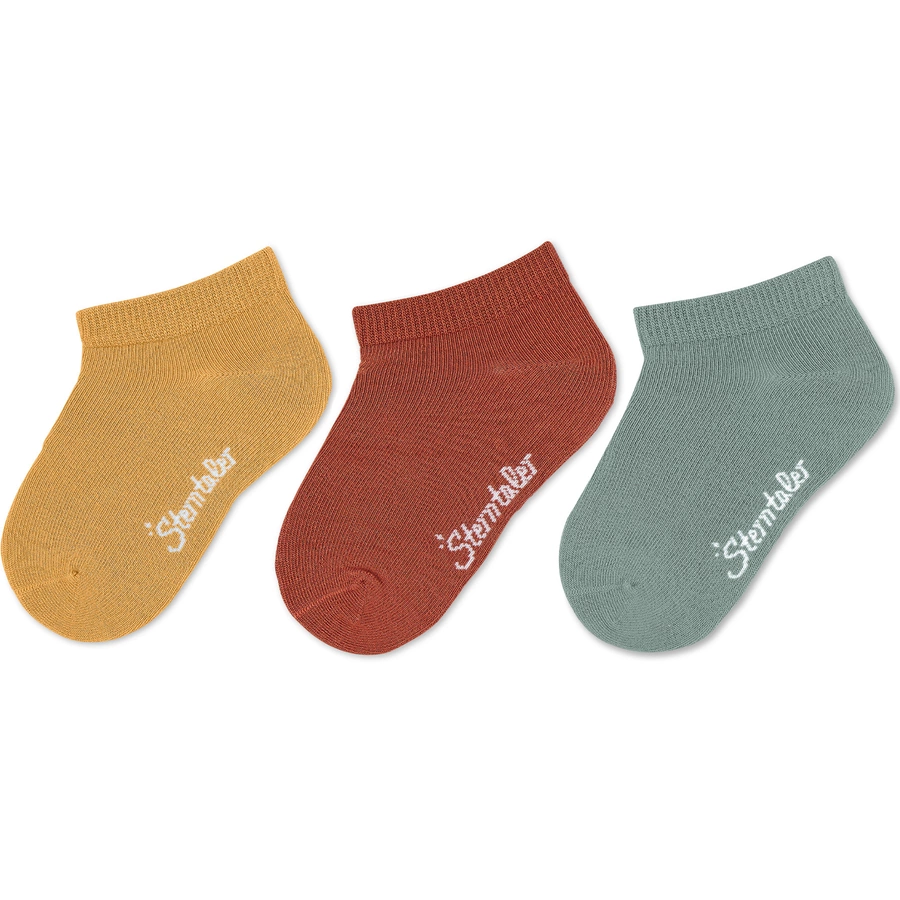 Sterntaler Sneaker-Söckchen uni, 3er-Pack gelb