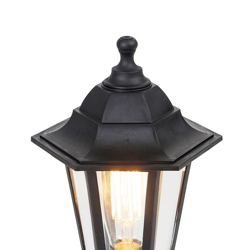 Klassieke buiten vloerlamp zwart 42,2 cm IP44 - New Haven