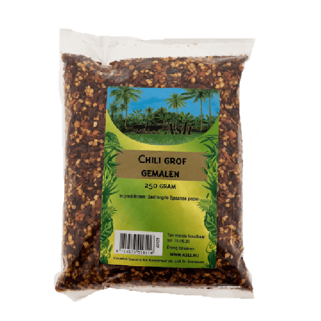 Asli Chili Grof Gemalen 250g