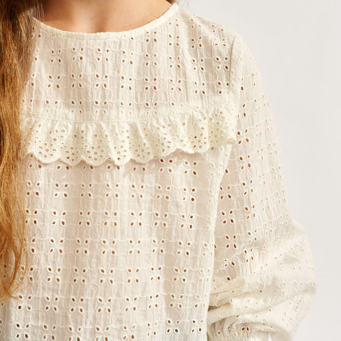 Bellerose Blouse brodée Hyper blanche