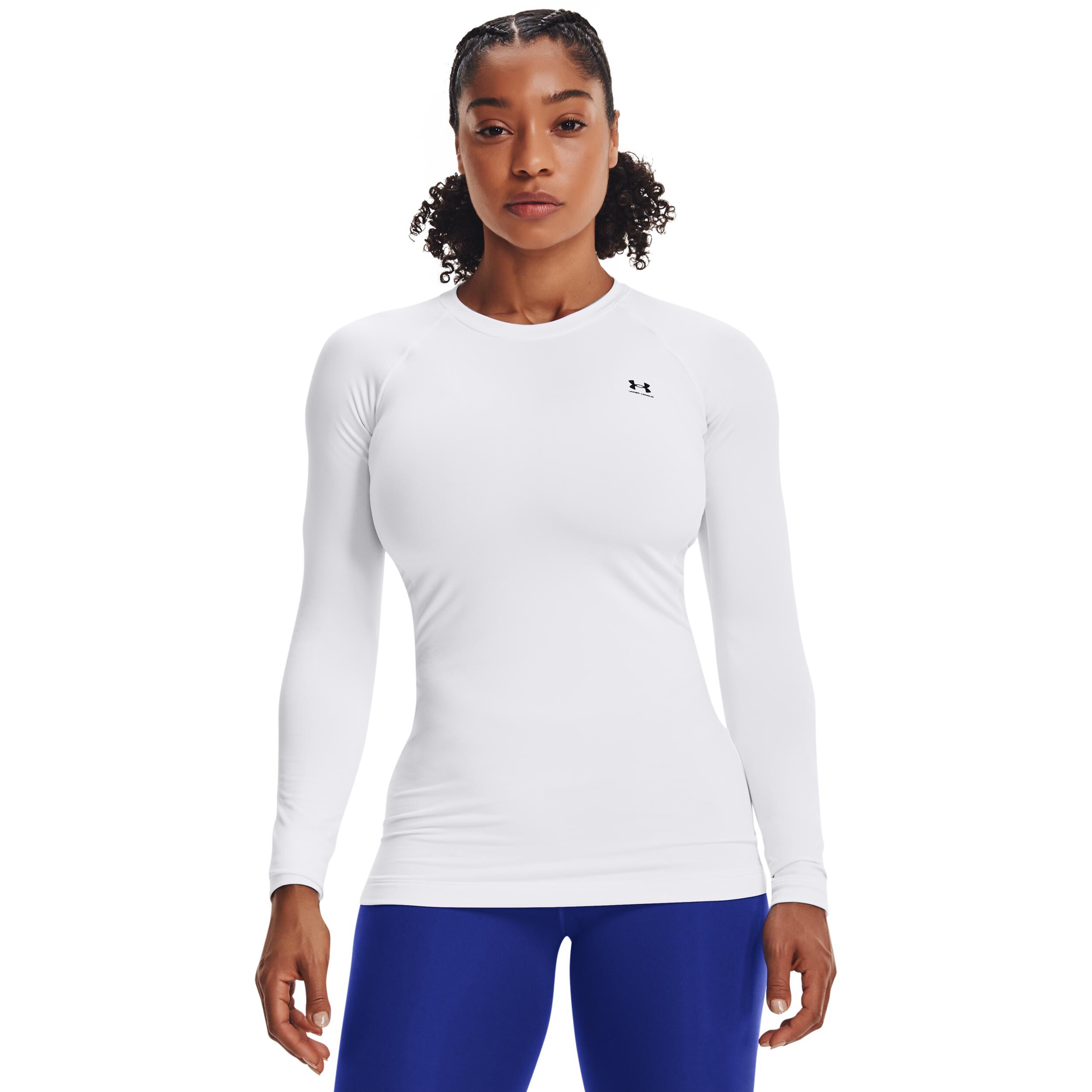 Under Armour Authentics Crew Haut Manches Longues Femmes - Blanc