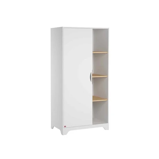 Leaf Armoire porte + étagères   Blanc        de               Vox