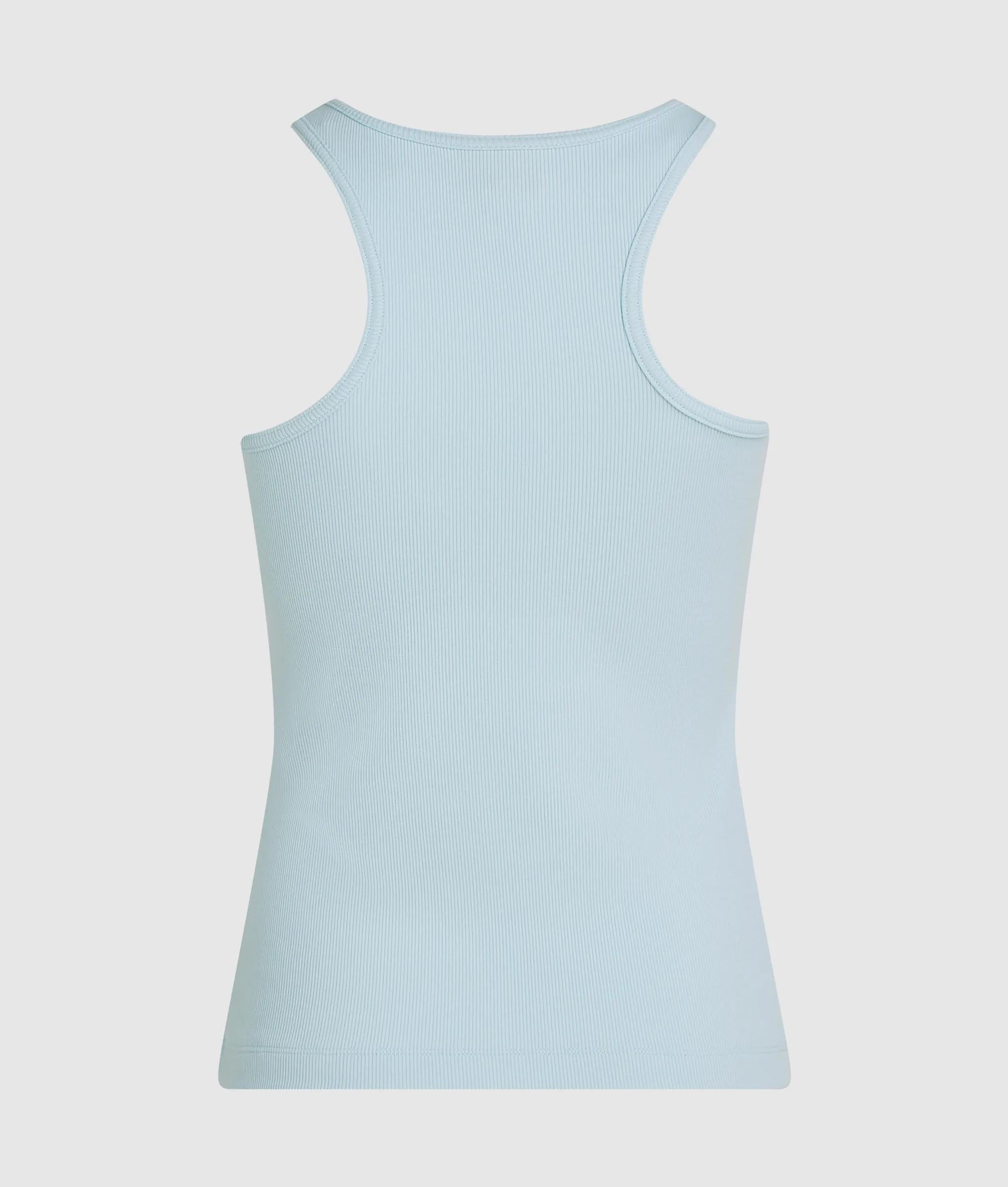 tanktop met geribbeld logo