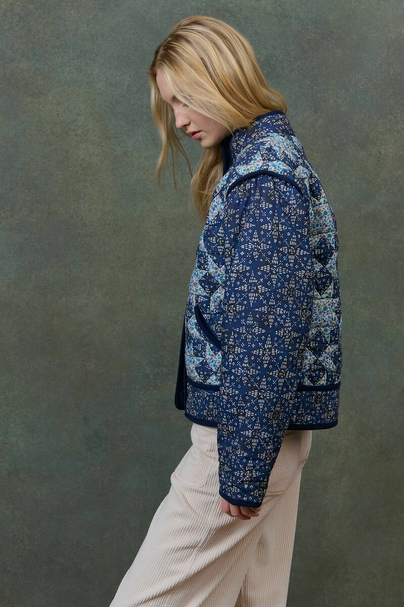 LOUISE MISHA<br>Jaqueta patchwork estampada, OMOTAYO