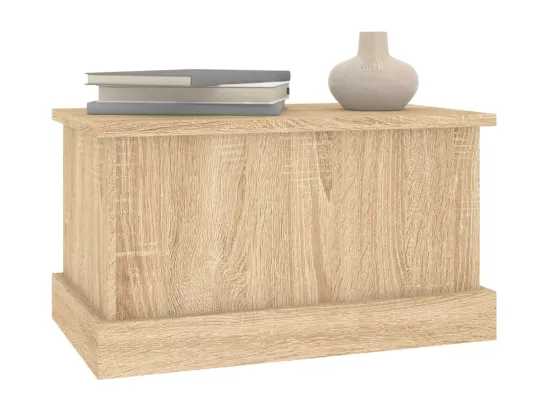 Boîte de rangement chêne sonoma 50x30x28 cm bois d'ingénierie