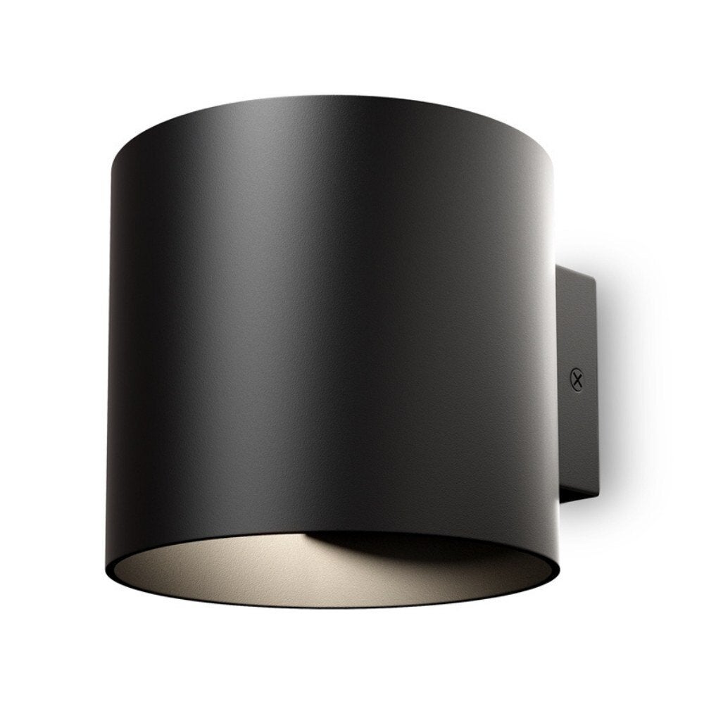 Ronde wandlamp in zwart G9