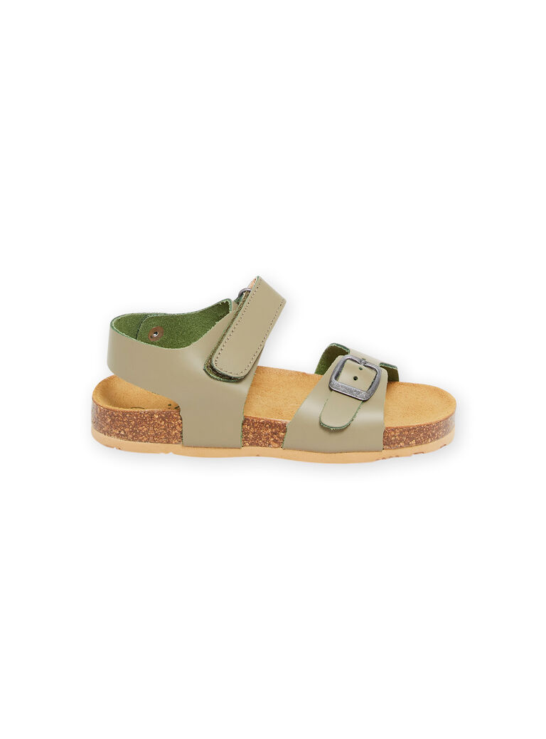 Sandales vert kaki enfant garçon