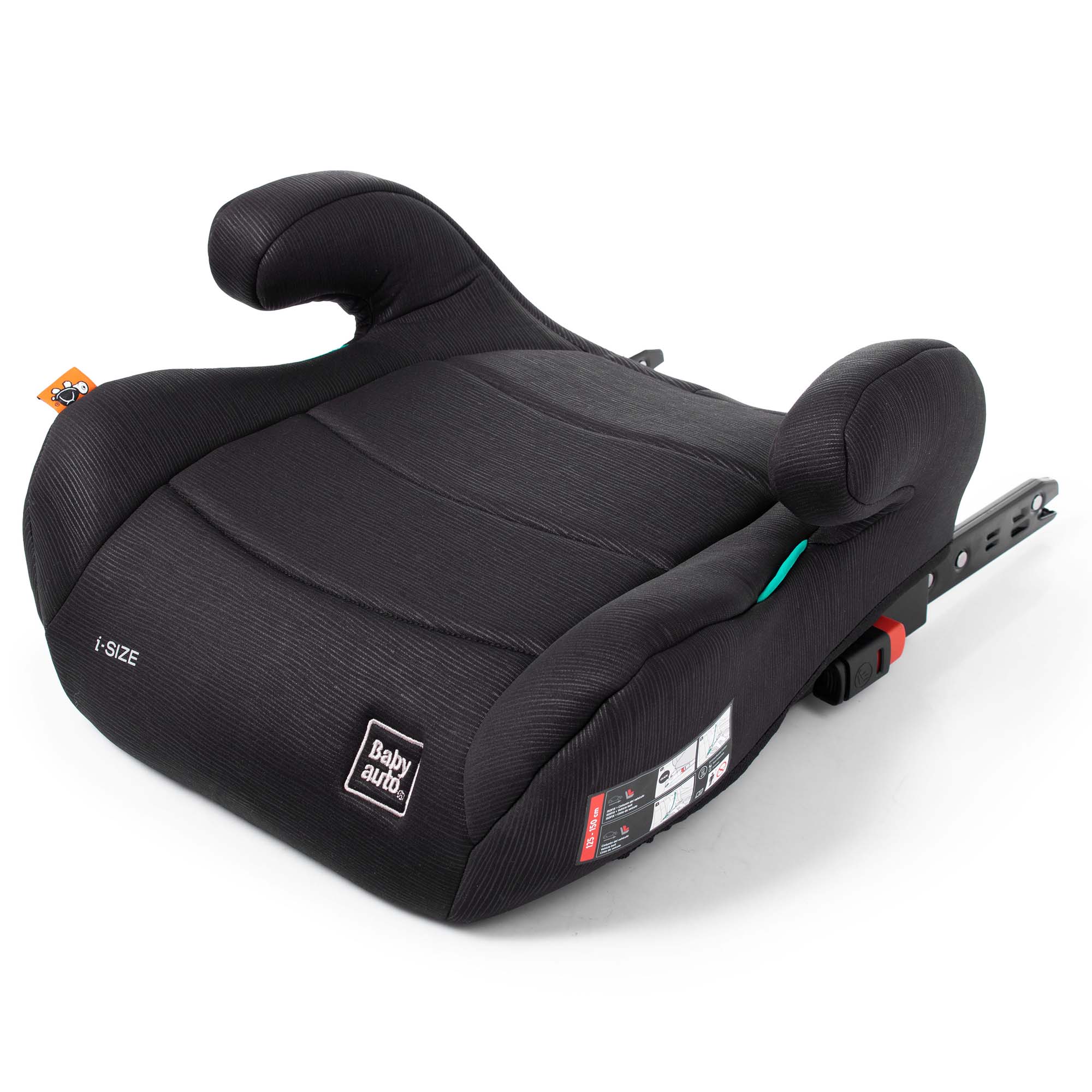 Babyauto Booster Vista Plus i-Size zwart - autostoelen met gordel bevestiging -