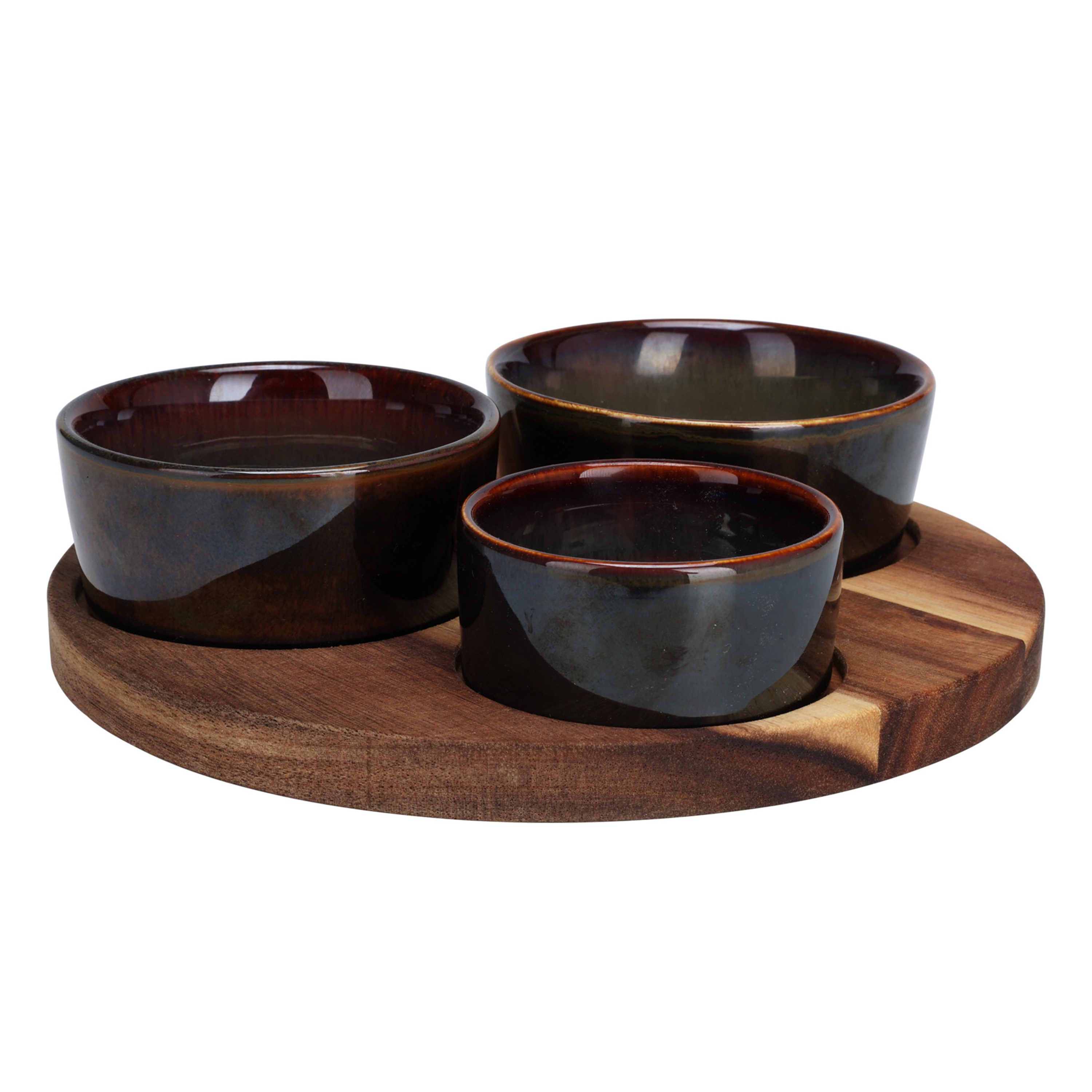 Apéroschale Servierset 4-teilig rund