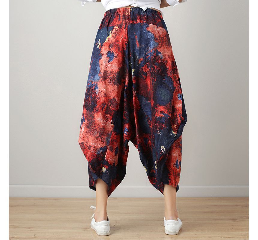 Lewwe - Harembroek met elastische taille en print
