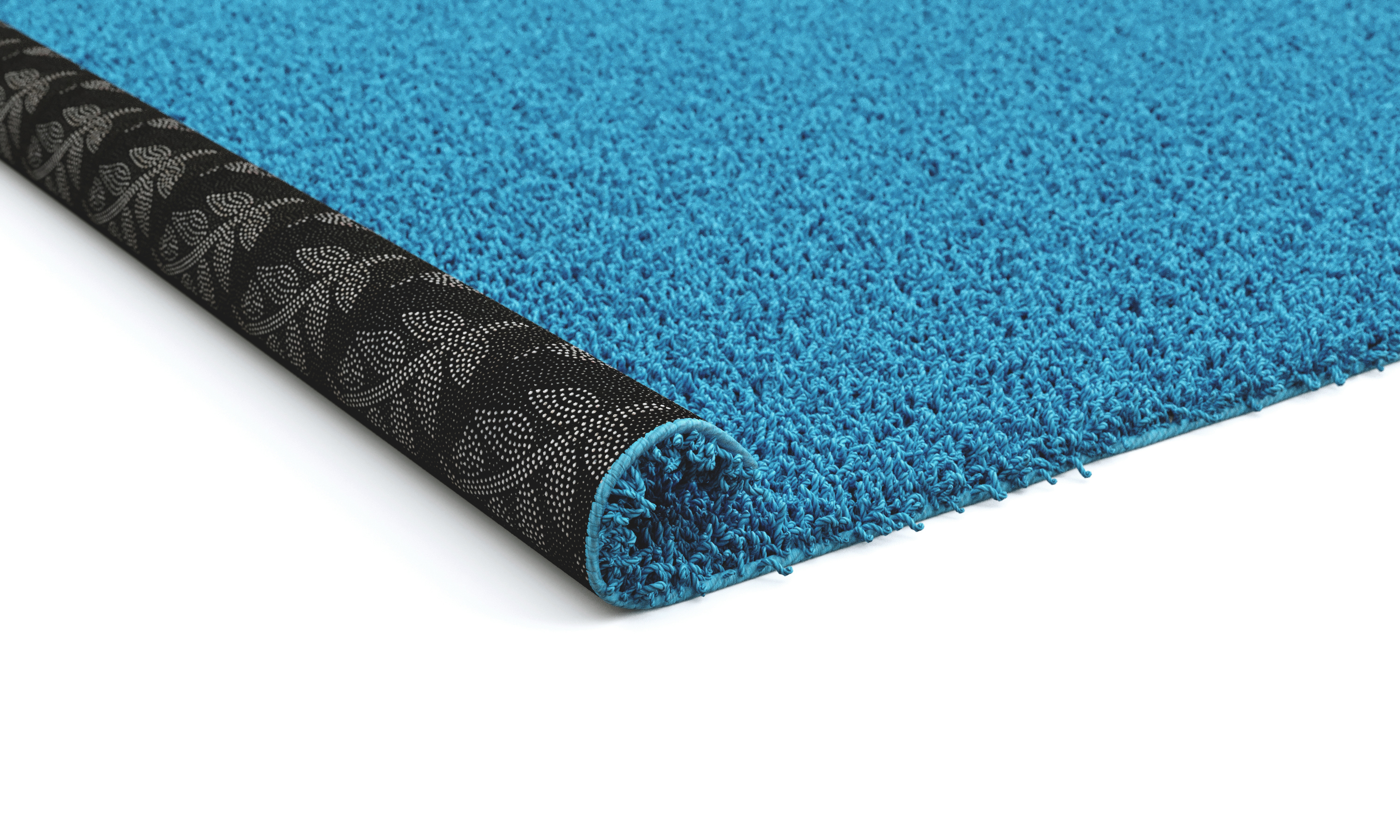 Hochflor Teppich 240 x 340 cm türkis