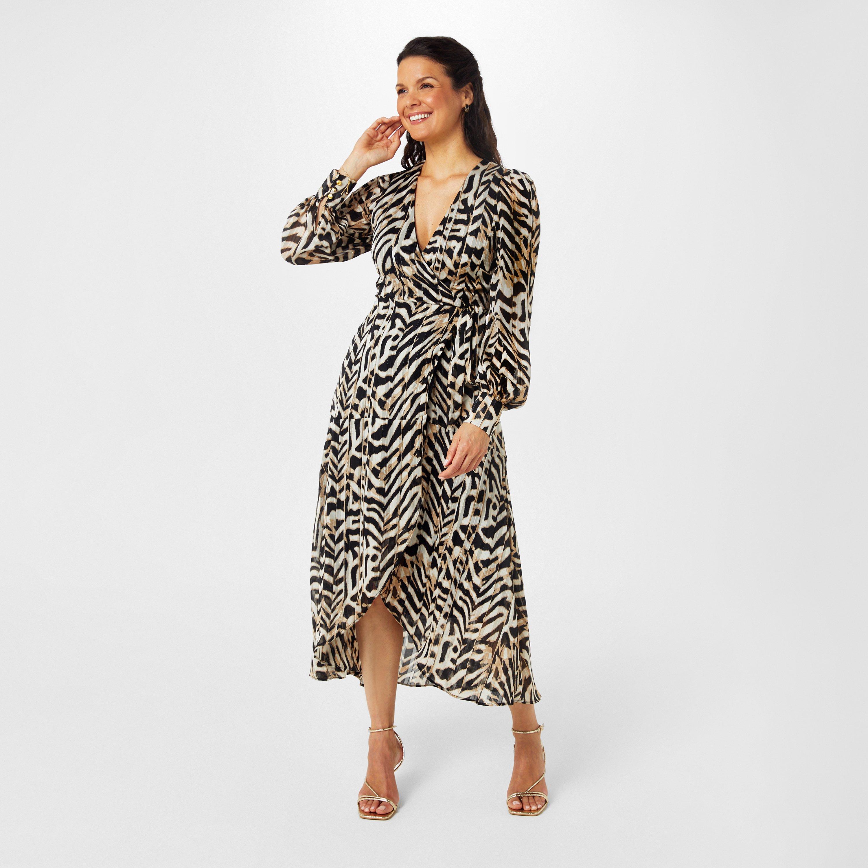 Biba Printed Wrap Dress