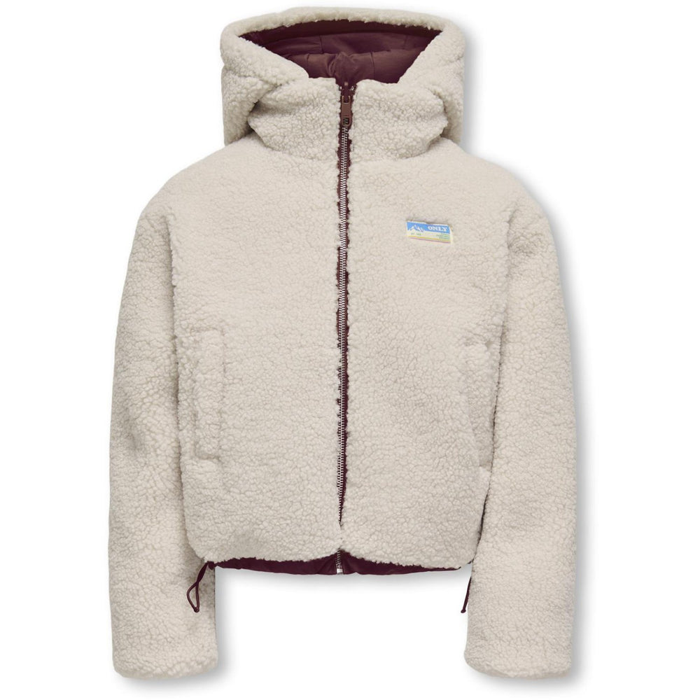 Køb kids ONLY Mauve Wine Kogmaria Life Reversib Puffer Jakke Otw