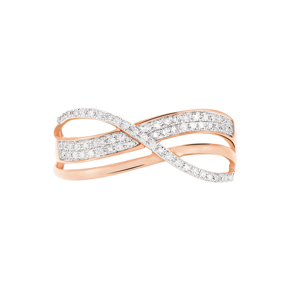 Bague Emilie Or Rose Diamant