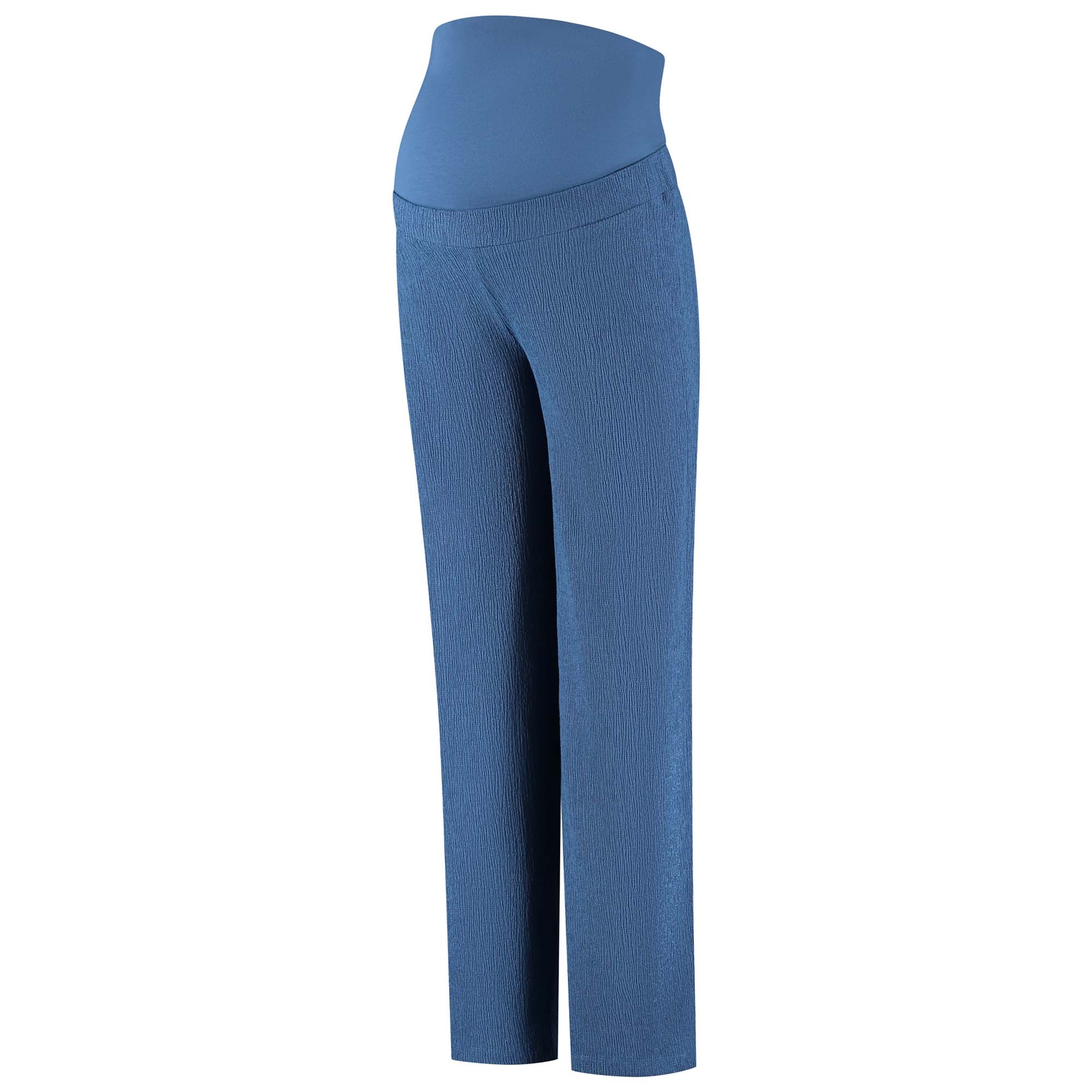 Prénatal zwangerschapsbroek lang effen blauw