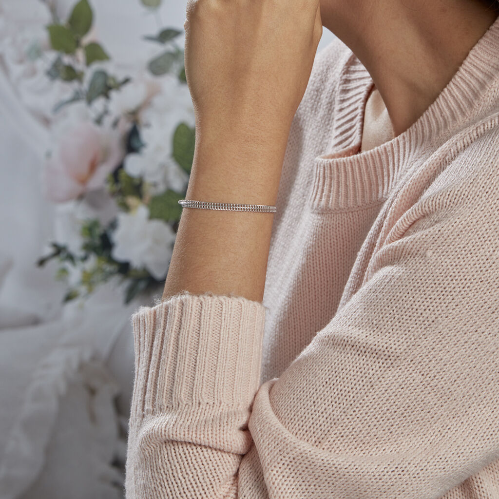 Bracelet Anne-sylvieae Argent Blanc