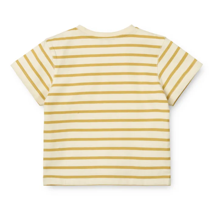 Liewood T-shirt Sixten Rayé | Jaune moutarde
