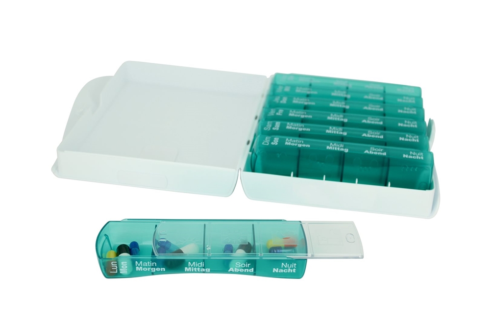 PILBOX Zen Medikamentenspender 7 Tage deutsch/französisch 1 Stk